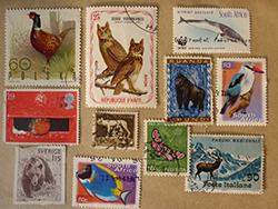 postzegels dieren